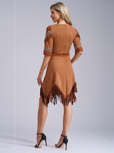 Women's Halloween Costume Maiden Princess Dress For 60s 70s Girls Lady Halloween - Picture 5 of 24