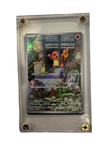 Pokémon TCG Scarlet and Violet Black Star Promo Charmander Card 044 In Case