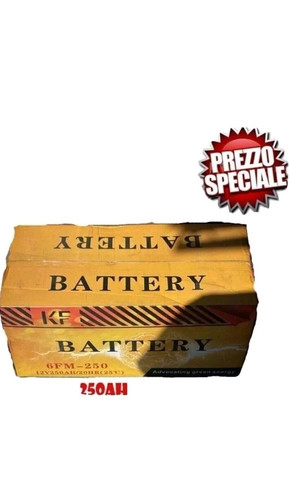 Batteria Gel 12V 250ah per kit fotovoltaico pannello solare camper accumulo - Foto 1 di 1