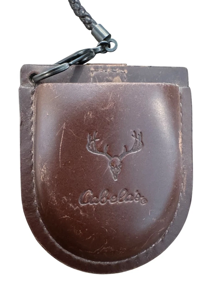 Cabela’s Pocket Watch With Leather Case Japan Movement Black/Brown Outdoor Gear - Image 2 of 4