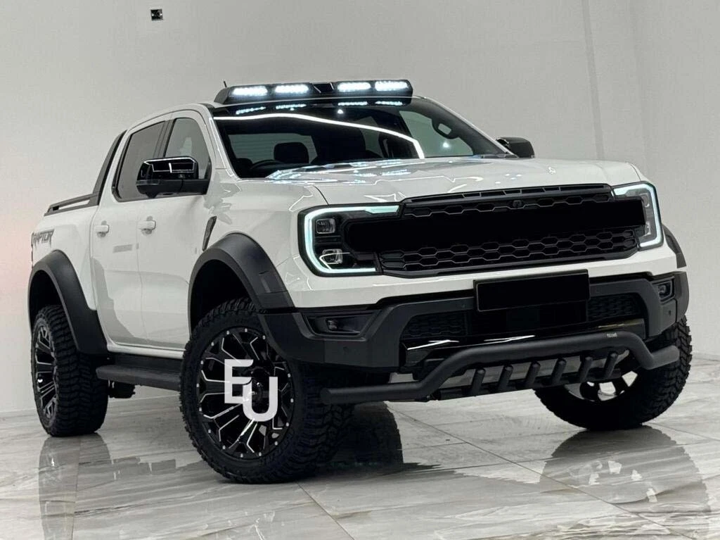 Matte Black Wide Wheel Arches Extensions Body Kit For Ford Ranger T6 2012-2014 - Picture 8 of 10