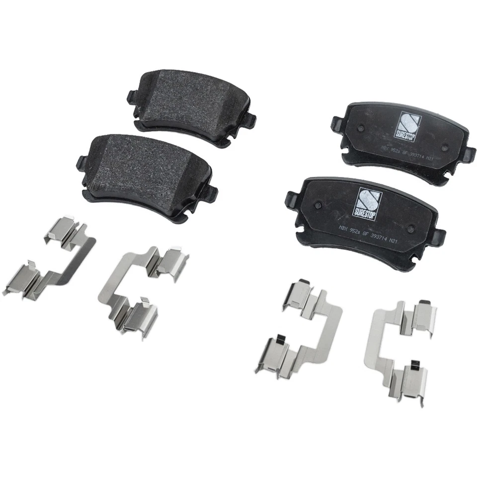 Front and Rear NAO Brake Pad Set For 2007-2008 Audi RS4 2003-2004 Audi RS6 - Image 3 of 4
