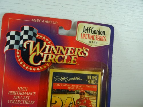 Jeff Gordon LTD Series 2 of 6 Winners Circle 1997 Card & Die Cast Car 1:24 NEU - Bild 2 von 7