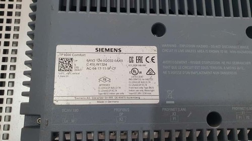 SIEMENS | 6AV2 124-0QC02-0AX0 | TP1500 | Panel táctil de 15 pulgadas, PROBADO BIEN - Imagen 3 de 5