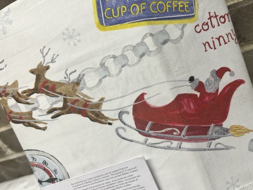 Pottery Barn Teen ELF Buddy Sheet Set FULL SIZE Christmas Holiday Bedding NEW - Picture 5 of 7