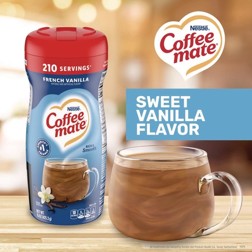 Coffee-Mate 35775CT 15 once Crema in polvere - vaniglia francese (12/cartone) nuova - Foto 10 di 10