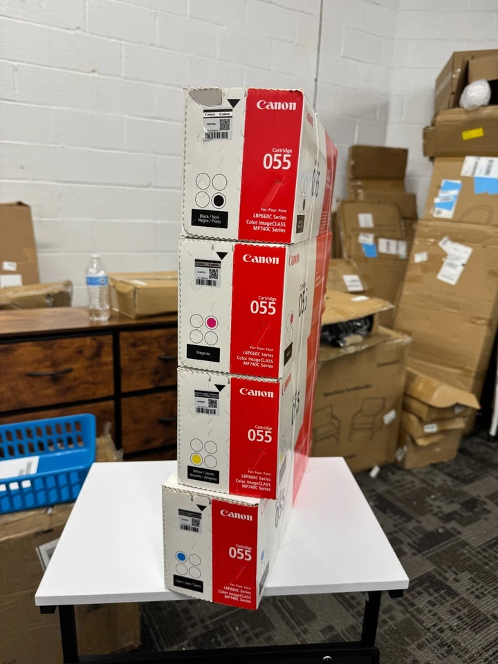 Juego de tóner Canon CRG 055 capacidad estándar negro cian magenta amarillo Foto 2 de 3