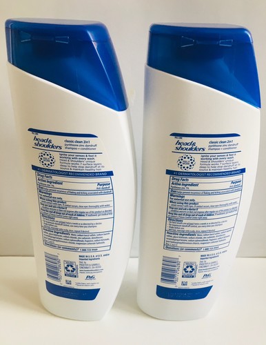 2 Head & Shoulders Classic Clean 2in1 Shampoo & Conditioner 12.5 fl oz each - Picture 6 of 6