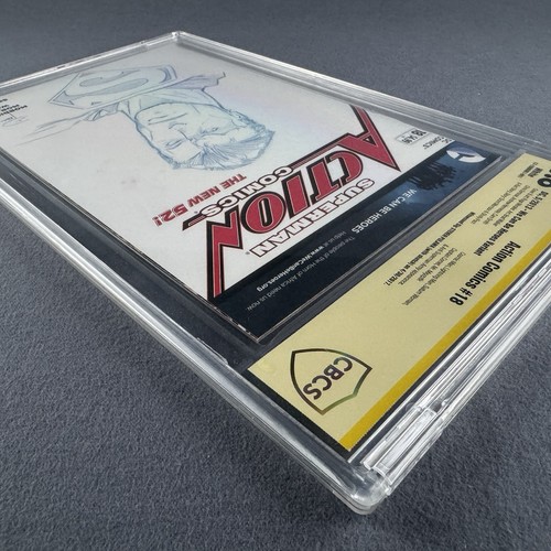 ACTION COMICS 18 CBCS 9.8 (2013 DC Comics) We Can Be Heroes Steven Pulawa Sketch - Picture 5 of 10