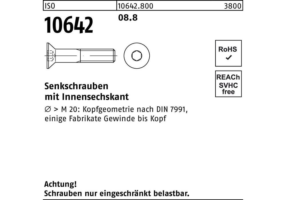 Измерительный прибор Рейхера ISO 10642 Innensechskant M 4 x 12 8,8