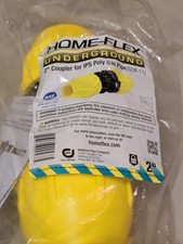 HOME-FLEX 2 in. IPS DR 11 Underground Yellow Poly Gas Pipe Coupler