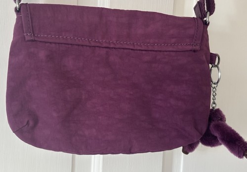 Kipling Local Small Shoulder/Cross Body Purple Bag With Monkey Attached - Picture 4 of 22