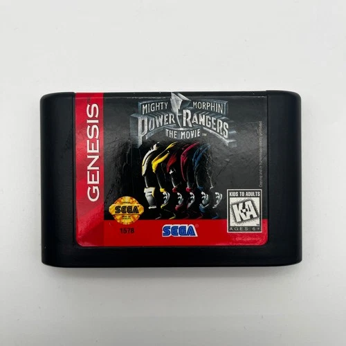 Mighty Morphin Power Rangers The Movie Genesis Authentic Tested Cartridge Only