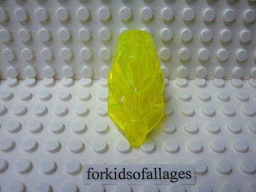 Lego Bionicle Head Connector Block 60901 - Trans Neon Green - AV Matoran - Picture 4 of 4