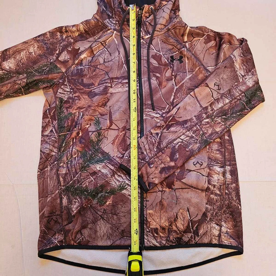 UA Storm Camo Full Zip Hoodie Jacket Realtree Hunting - Image 4 of 4