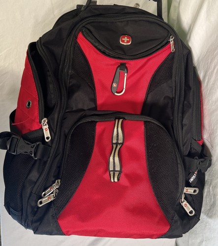 Swiss Gear Airflow Scan Smart Laptop Tablet Backpack Red And Black Free Shipping - 第 14/14 張圖片