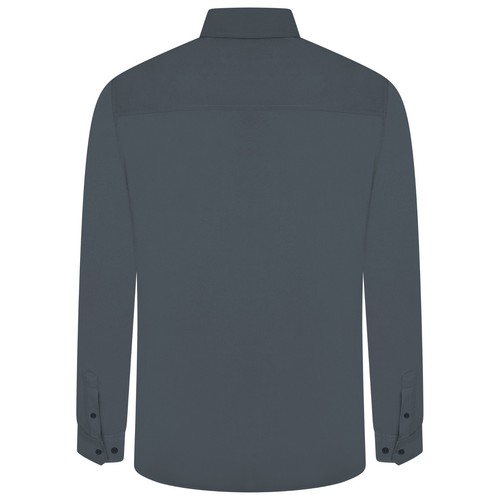 Herren Formelle Arbeitshemden Uni Freizeit Button Down Hemd Langarm Klassische Passform - Bild 23 von 28