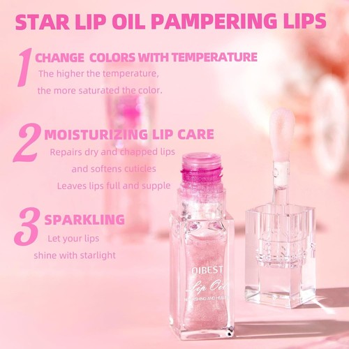 Magic Color Changing Moisturizing Lip Glow Oil Plumping - Picture 5 of 9