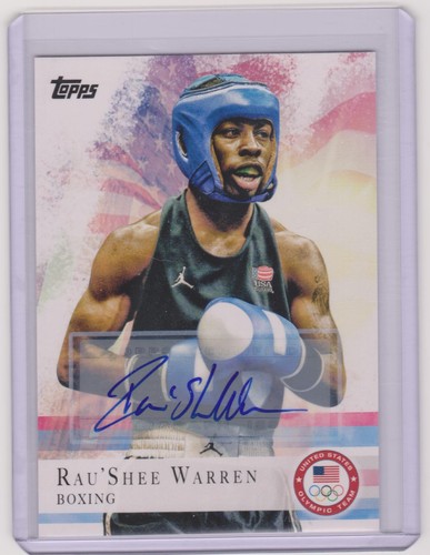 2012 TOPPS OLYMPIC RAU'SHEE  WARREN AUTOGRAPH AUTO CARD #2 ~ BOXING - Picture 1 of 1