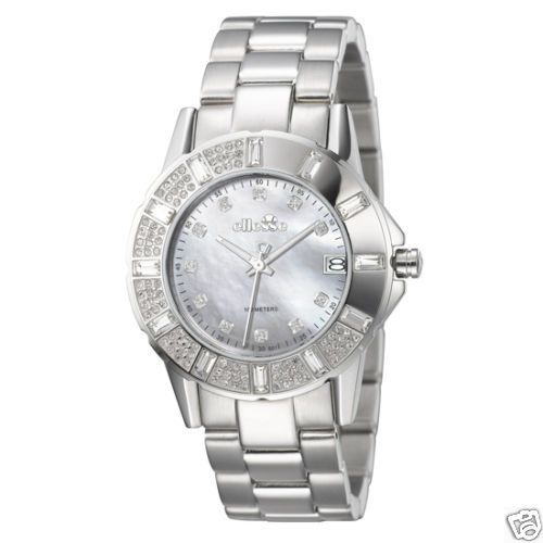 ellesse Ladies Watch MOP Dial Crystal Bezel Swiss Movt - Picture 1 of 1