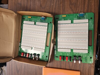 NATIONAL INSTRUMENTS NI ELVIS PROTOTYPE INTEGRATED CIRCUIT BOARD BREADBOARD PAIR