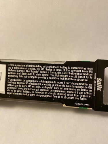 Cebo de cigüeñal plano delgado de 6 tonos Rapala Ott's Garage OG - ¡ENVÍO RÁPIDO! - Imagen 4 de 4