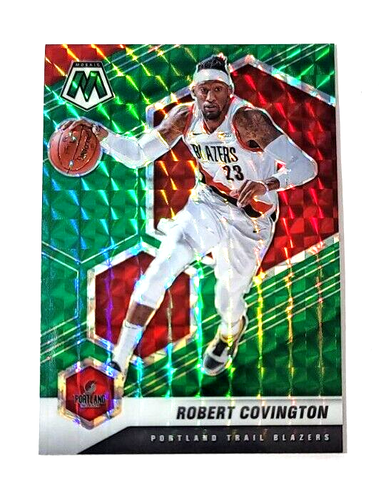 2020-21 Panini Mosaic Robert Covington Green Prizm Portland Trail Blazers #111 - Picture 1 of 2