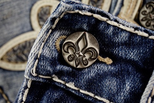 $220 Mens Rock Revival Jeans "Neruda" Big & Tall Leather Straight 44 X 32.5 - Picture 7 of 13