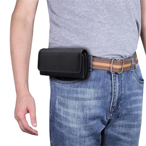 For iPhone 12 PRO MAX Horizontal Leather Wallet Belt Clip Holster Case-Brown - Picture 7 of 7