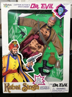 Captain Action Dr Evil Kabai Singh Uniform Equipment Only Playing Mantis New