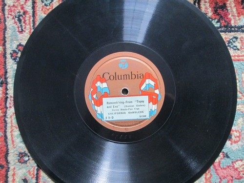 1923 Columbia 49-D CALIFORNIA RAMBLERS Jazz Linger Awhile, Rememb'ring E Cond.