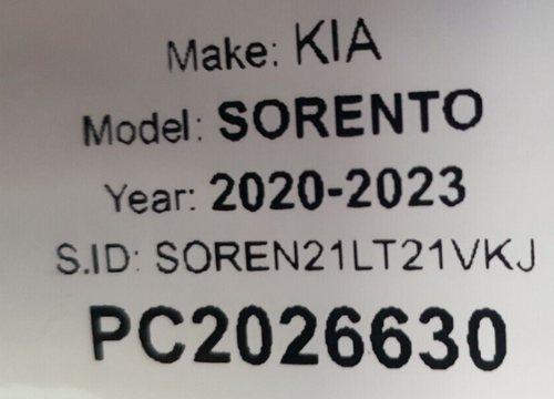 Kia Sorento MK4 2020-2023 SCHWARZ LEDERSITZ KOPFSTÜTZE BEIFAHRER LINKS SEITE VORNE - Bild 4 von 4