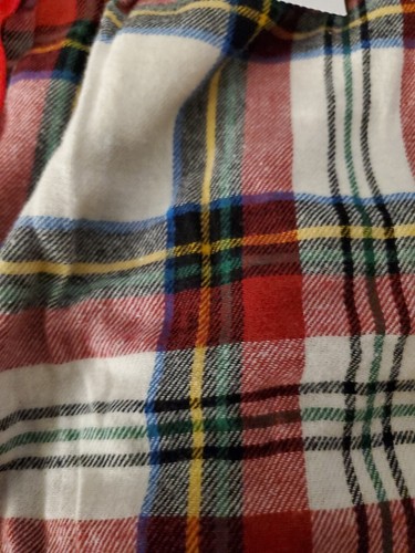 Old Navy Size XSMALL Pants Pajamas Plaid Flannel Red White Blue NWT - Bild 3 von 7