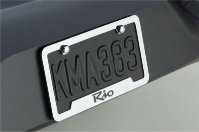 Genuine Kia Accessories UR010-AY105UL Chrome License Plate Frame with Red Logo for Kia Soul