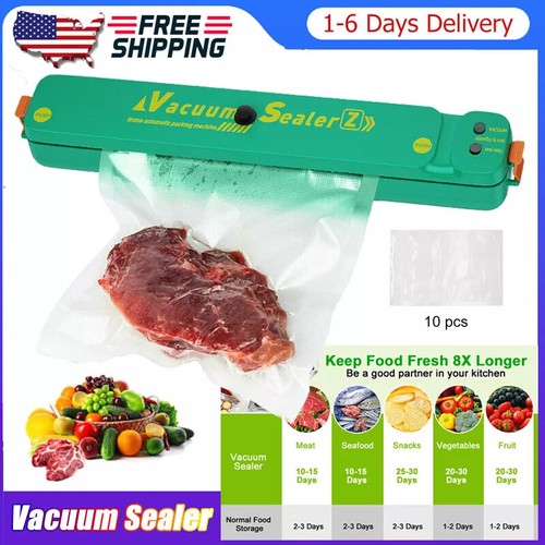 Vacuum Sealer Machine Food Preservation Storage Saver Automatic With Seal Bag