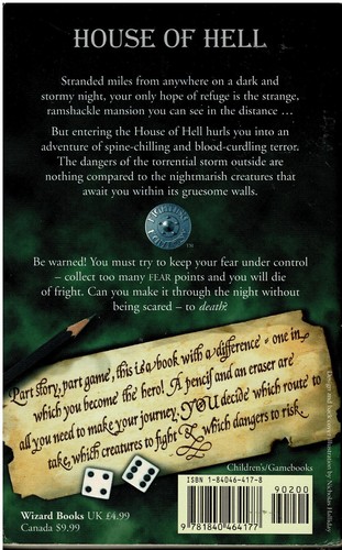 Fighting Fantasy - Wizard S1 Edition 7 - House of Hell - B+/A-/B+ - Imagen 2 de 6