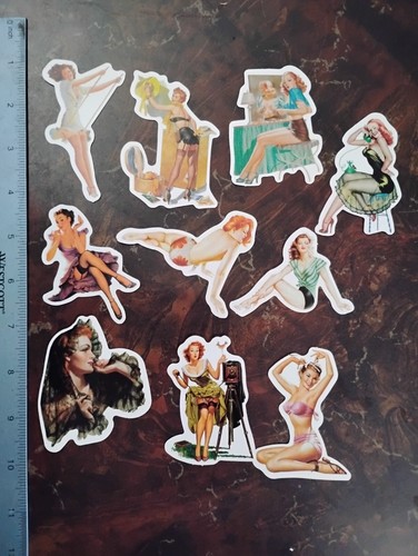 Pin Up Aufkleber 10er Set Lot2 - Bild 1 von 9