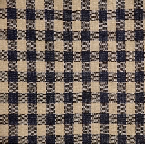 Cortinas de ventana forradas estilo rural a cuadros negros y tostados de 84" de largo con apliques de estrellas - Imagen 5 de 5