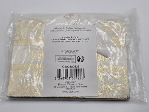 Dior gold tone 2023 Christmas Gold Star With Dior Logo In A Holiday Bag - Picture 2 of 3