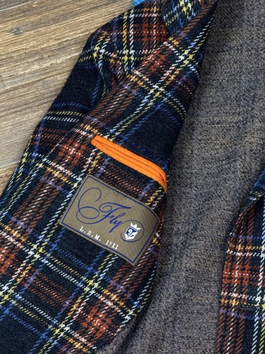 Mens L.B.M 1911 Checked Multicolour Wool Acrylic Blazer Jacket Size 46R - Picture 13 of 15
