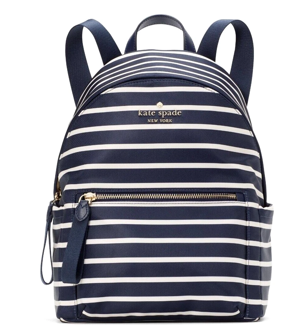 Kate spade backpack stripes discount