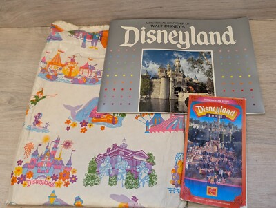 Disneyland Souvenir Reiseführer & Guide Parkkarte Konvolut 80er Jahre