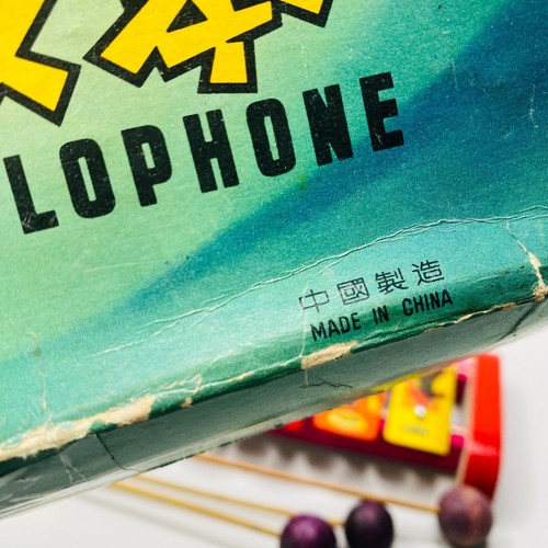 Tin Toy XYLOPHONE OLD CHINA TIN TOYS UC 531 original box - Picture 14 of 17