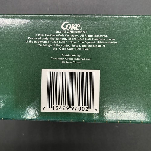 Polar Bear Coca Cola Vending Machine Bears Inside Christmas Ornament 1996 - Picture 13 of 13
