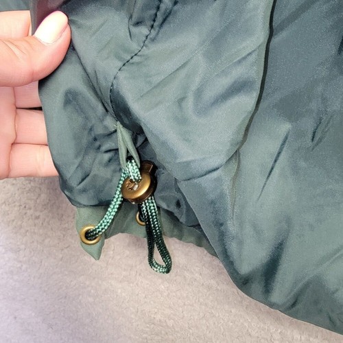 Aeros Anorak Jacket Womens L Green Full Zip Toggle Waist Mid Length Lightweight - Picture 13 of 15