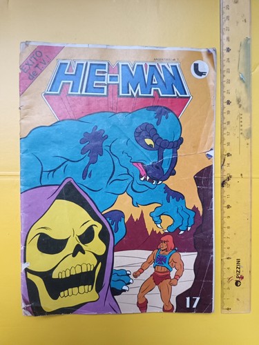rare Vintage 80's MOTU HE-MAN Comic #17 in Spanish 10"x7in By LedaFilm ARGENTINA - Picture 17 of 18
