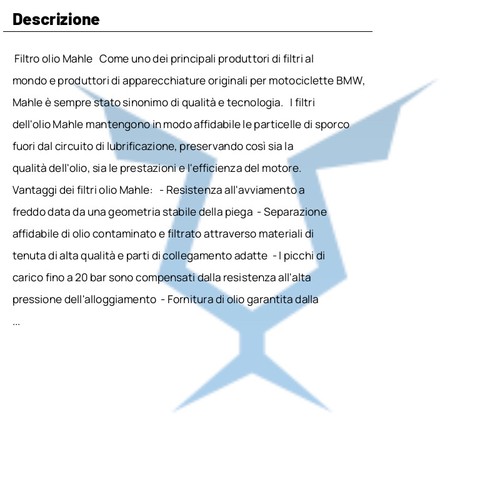 FILTRO OLIO MAHLE OC 306 723.03.86 PER BMW R 1800 R18 2020-2023 - Foto 4 di 4