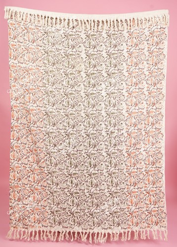 Hand Loomed Cloth Soft Cotton Blanket, Sofa Cover, Boho Ethnic Beach Towel - Picture 2 of 36