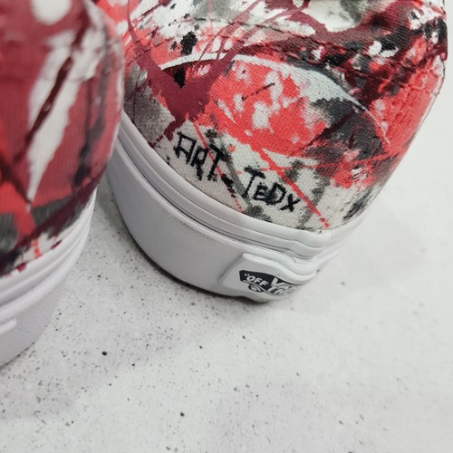 VANS Womens Size EUR 38 or US 7.5 Custom Handpainted Graffiti Sneakers Shoes - Picture 10 of 13