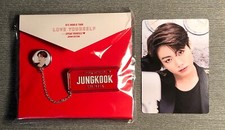 BTS JK Mini Photo Card Chain Badge 2019 World Tour Japan Official Goods Limited